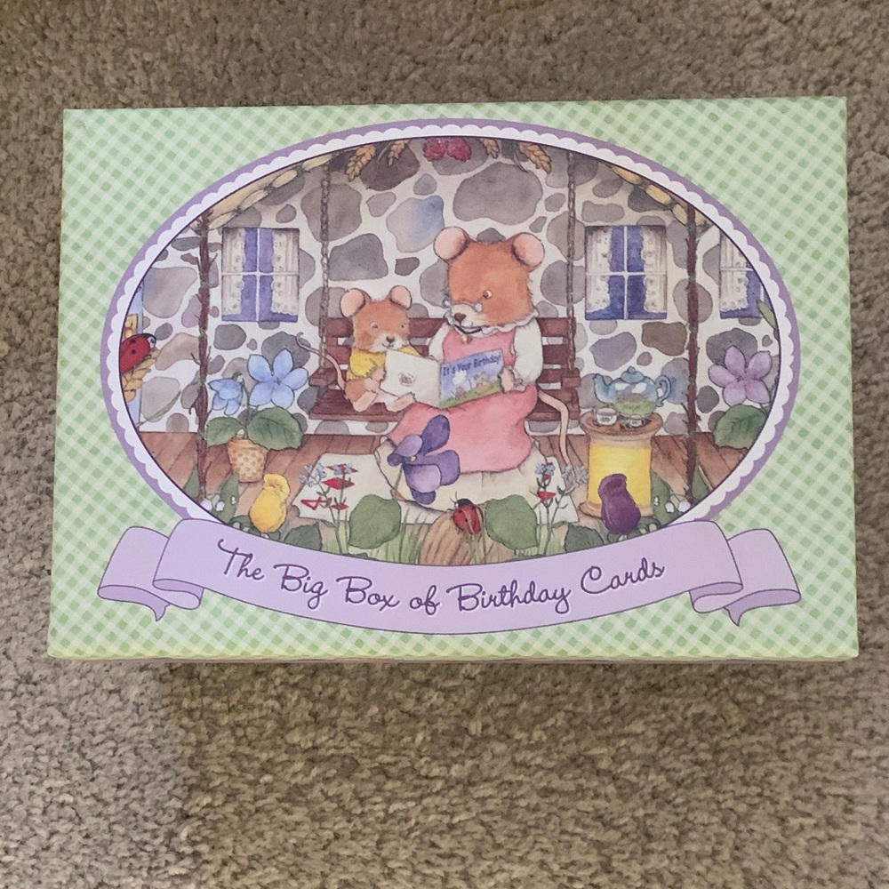 The Big Box of Children’s Birthday Cards w/Bear Design - 32 Cards and Envelopes